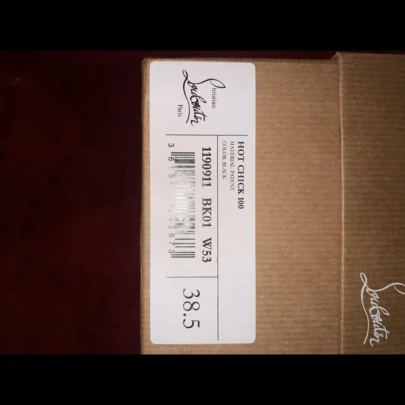 ChristianLouboutin Hot Chick stiletto Pump , Black  Size 38.5/7.5US - Picture 7 of 7